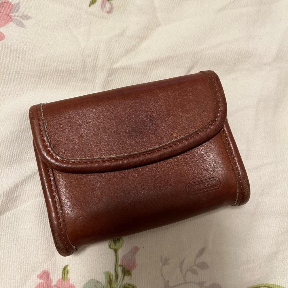 Vintage Coach Brown Leather Wallet